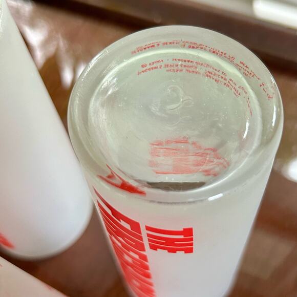 Set of 4 Vintage Libbey “The Firecracker” Frosted Glasses 6” Tall Retro Tumblers - Picture 8 of 10